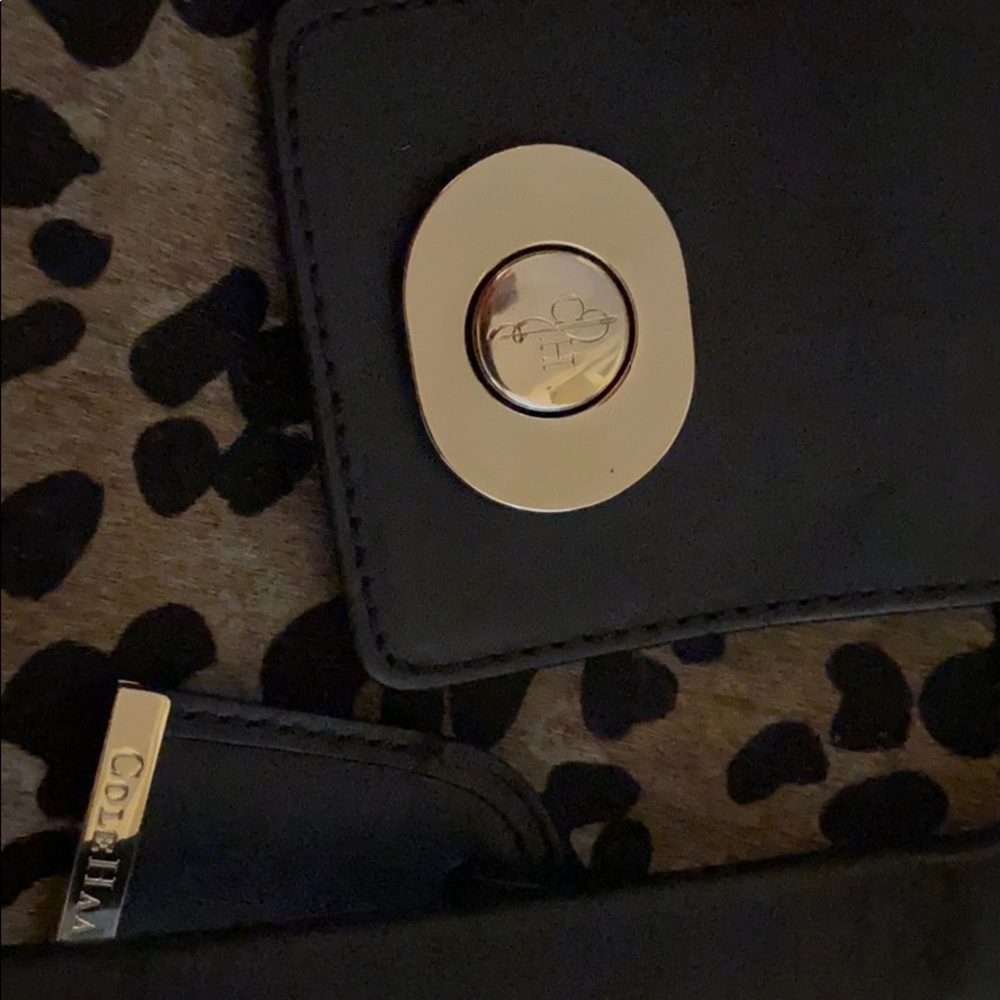 Cole Haan leather/calf hair handbag - Picture 3 of 7